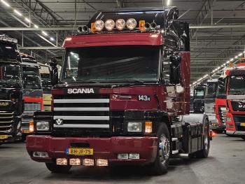 Scania T143.450 TOPLINE / TORPEDO / HAUBER / 460 cm WB